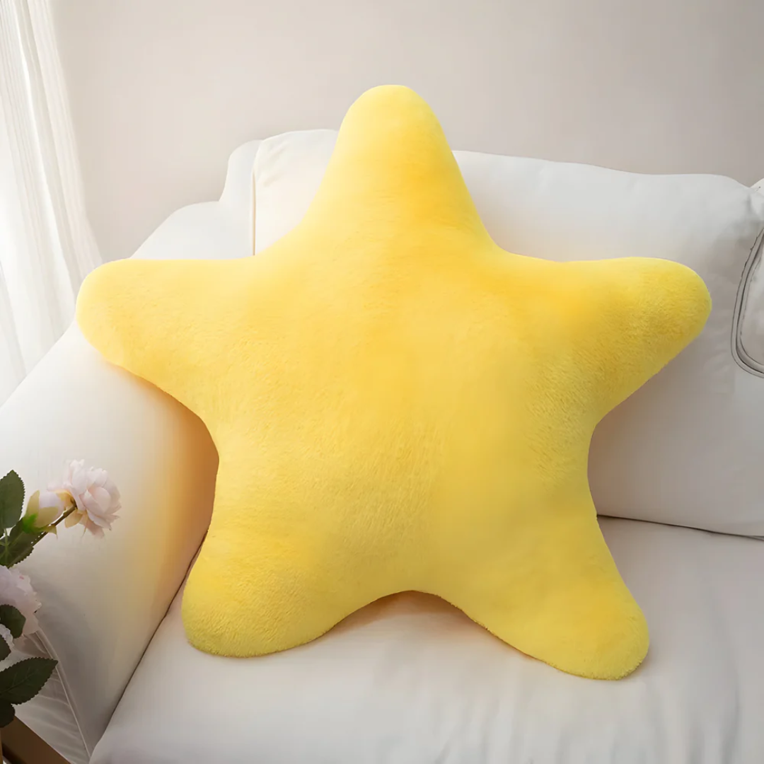 GlyroÉtoile – Coussin Étoile Ultra-Doux | 40 cm | Décoratif & Confortable