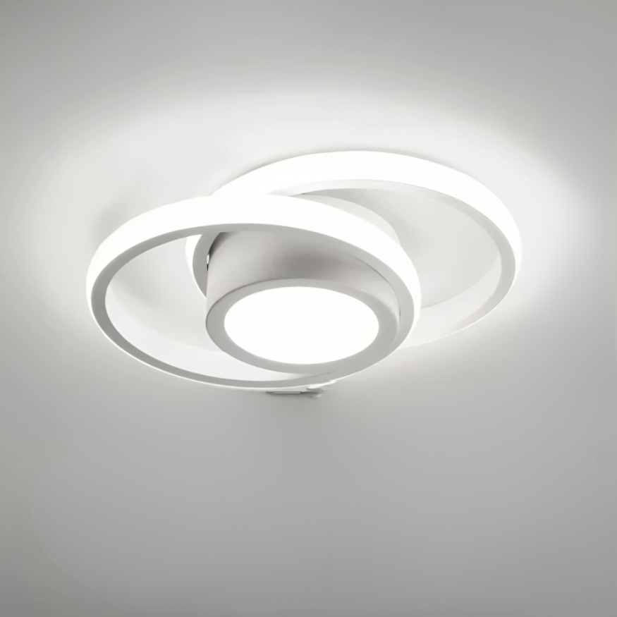 Lampe de Plafond LED Moderne - 2 Anneaux