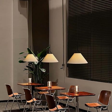 CrèmeNord – Suspension Plissée au Charme Scandinave