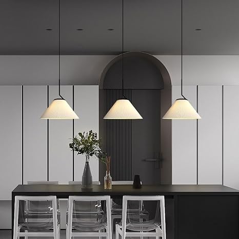 CrèmeNord – Suspension Plissée au Charme Scandinave