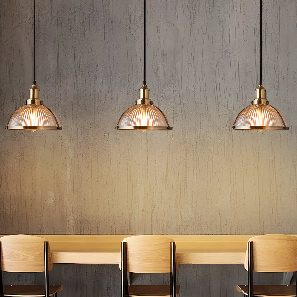 RetroGlow – Lustre vintage à rayures