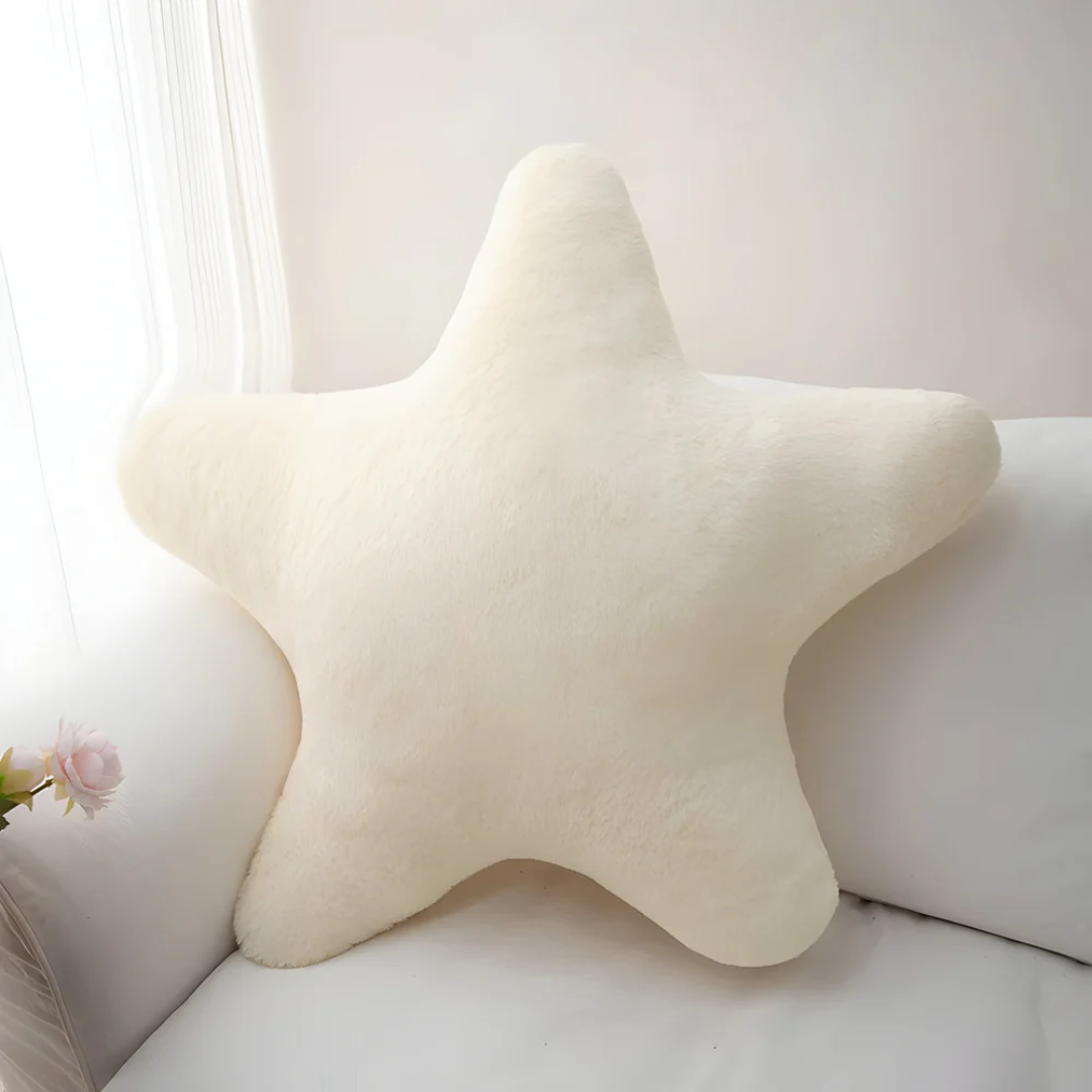GlyroÉtoile – Coussin Étoile Ultra-Doux | 40 cm | Décoratif & Confortable