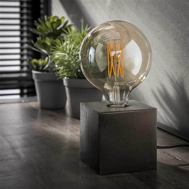 InduCube | Lampe de Table Industrielle Minimaliste en Métal
