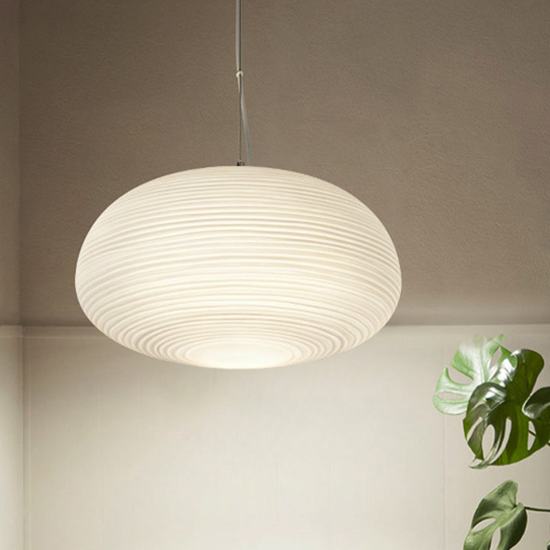 RibbedGlow – Lampe en verre moderne