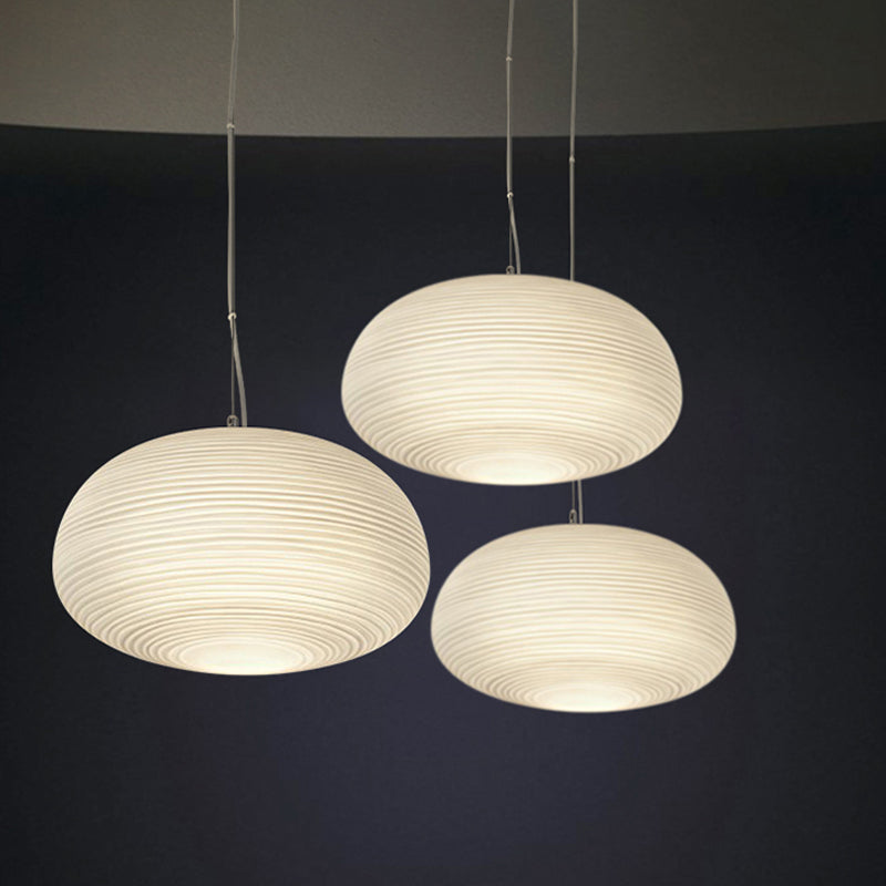 RibbedGlow – Lampe en verre moderne