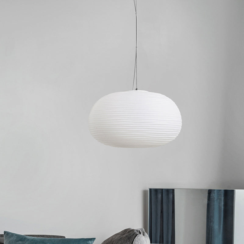 RibbedGlow – Lampe en verre moderne