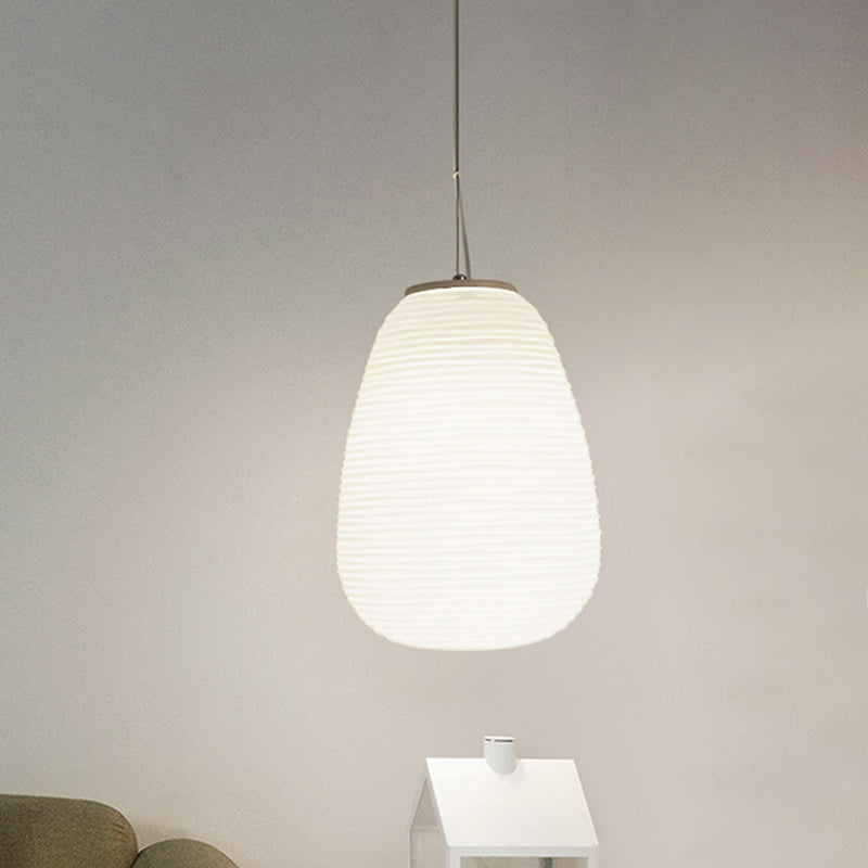 RibbedGlow – Lampe en verre moderne