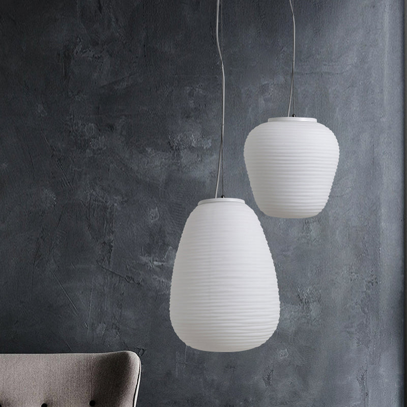 RibbedGlow – Lampe en verre moderne