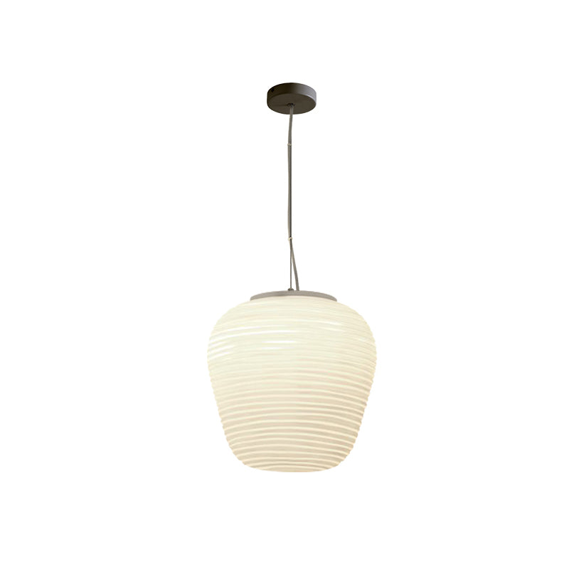 RibbedGlow – Lampe en verre moderne