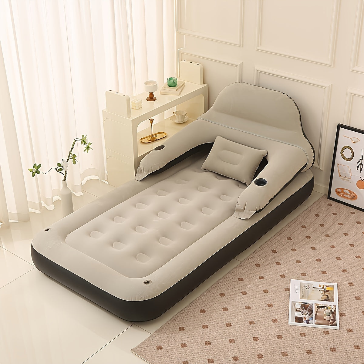 ComfortAir – Matelas Gonflable avec Pompe Intégrée et Dossier