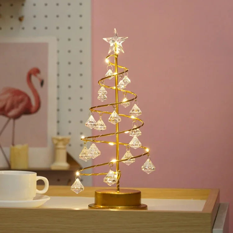 CharmingTree – Sapin de Noël LED en Cristal Acrylique Éclairé