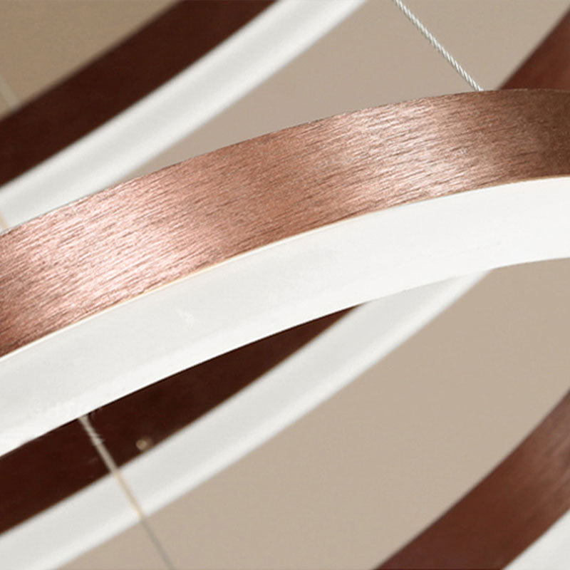 LunaGlow – Lustre circulaire en métal élégant