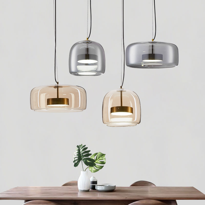 VerreÉlégance - Suspension moderne pour un décor d’hôtel