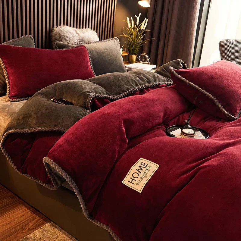 CozyRoyal – Housse de Couette en Velours Doux et Élégant