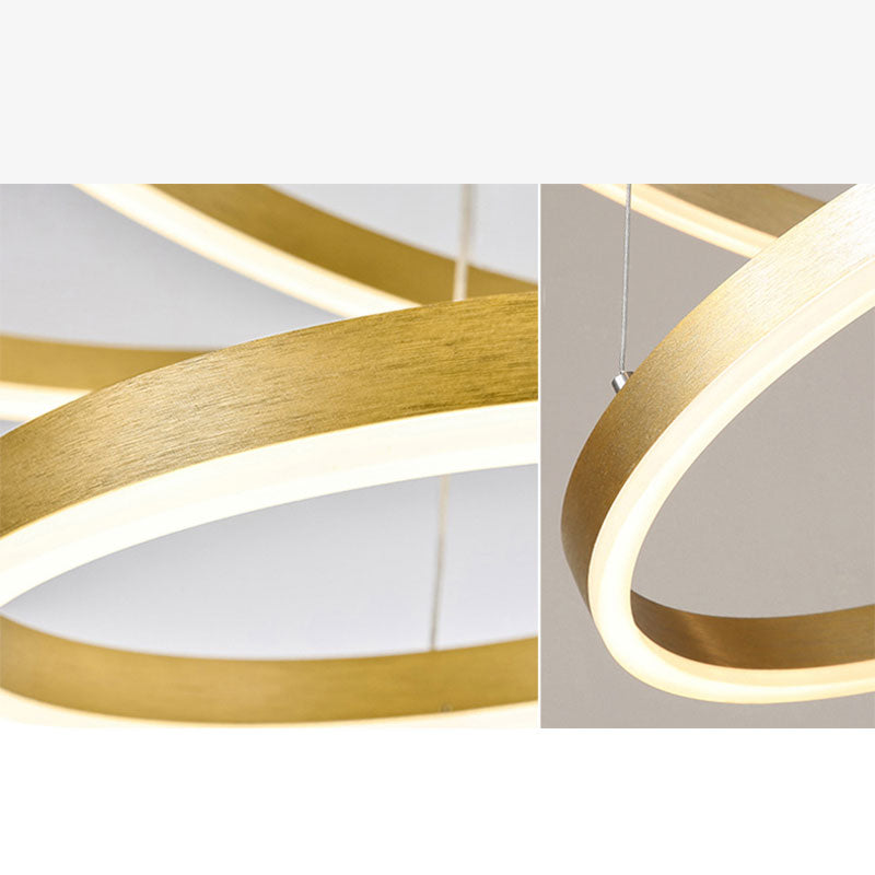 LunaGlow – Lustre circulaire en métal élégant