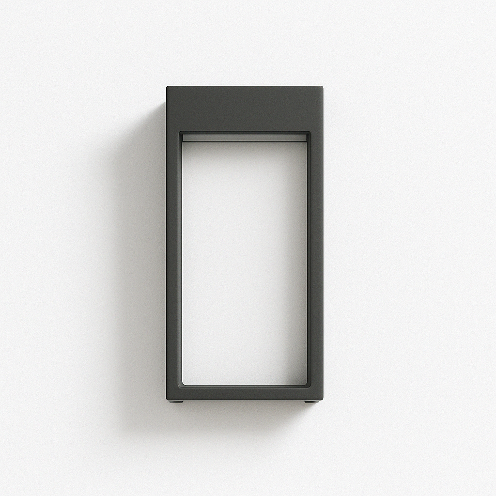 NoctaLux – Applique Murale Moderne en Acier Inoxydable | LED | IP55 | Pour Extérieur
