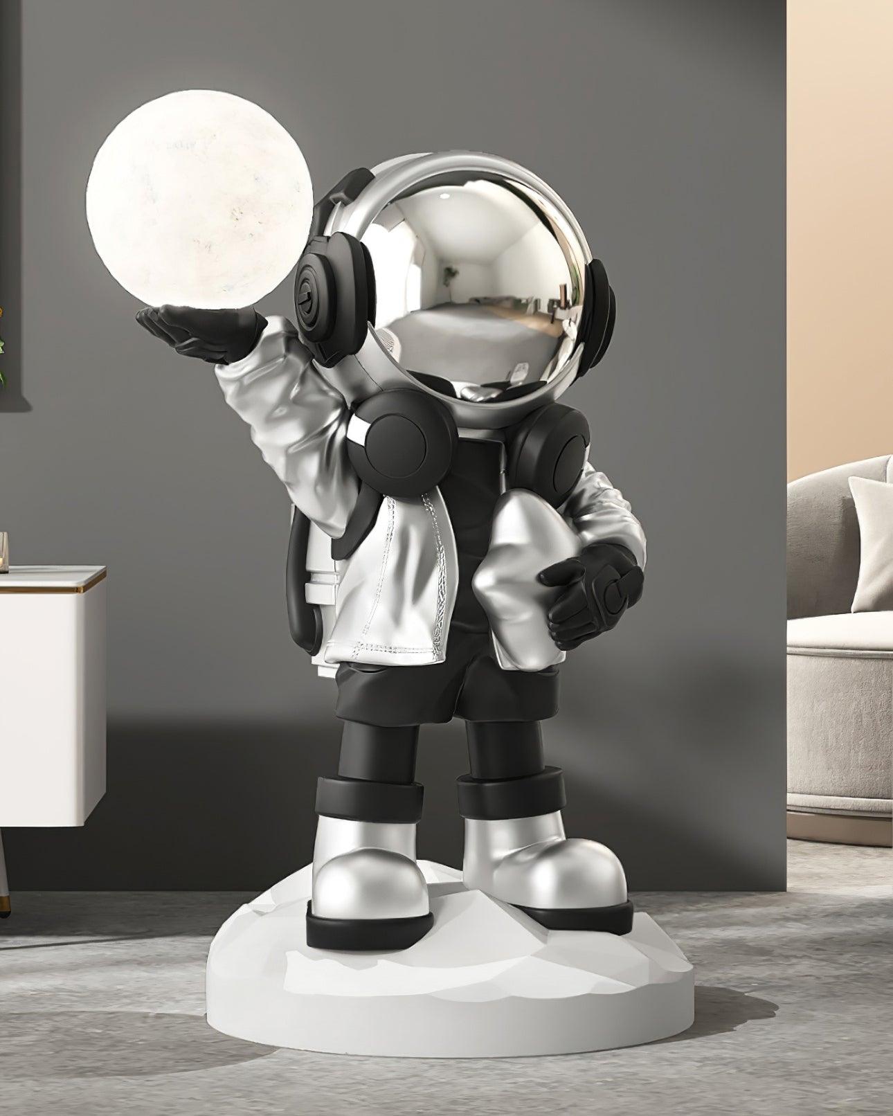 Lampadaire CosmoLume – Astronaute décoratif avec LED intégrée et batterie rechargeable