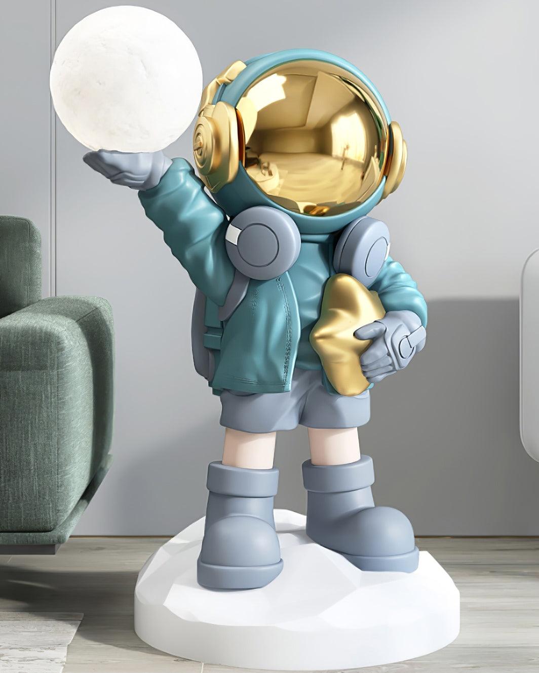 Lampadaire CosmoLume – Astronaute décoratif avec LED intégrée et batterie rechargeable