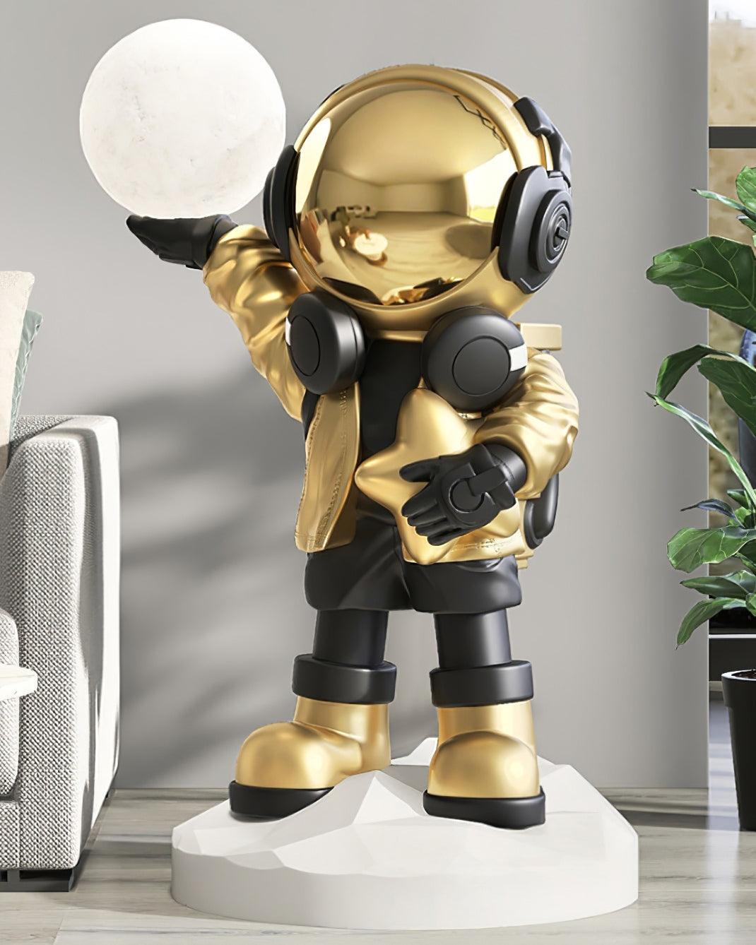 Lampadaire CosmoLume – Astronaute décoratif avec LED intégrée et batterie rechargeable