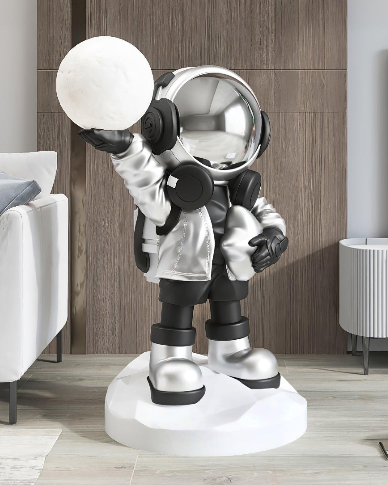 Lampadaire CosmoLume – Astronaute décoratif avec LED intégrée et batterie rechargeable
