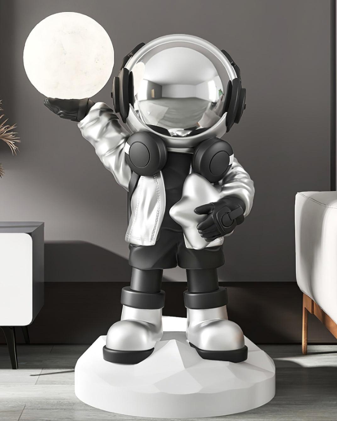 Lampadaire CosmoLume – Astronaute décoratif avec LED intégrée et batterie rechargeable