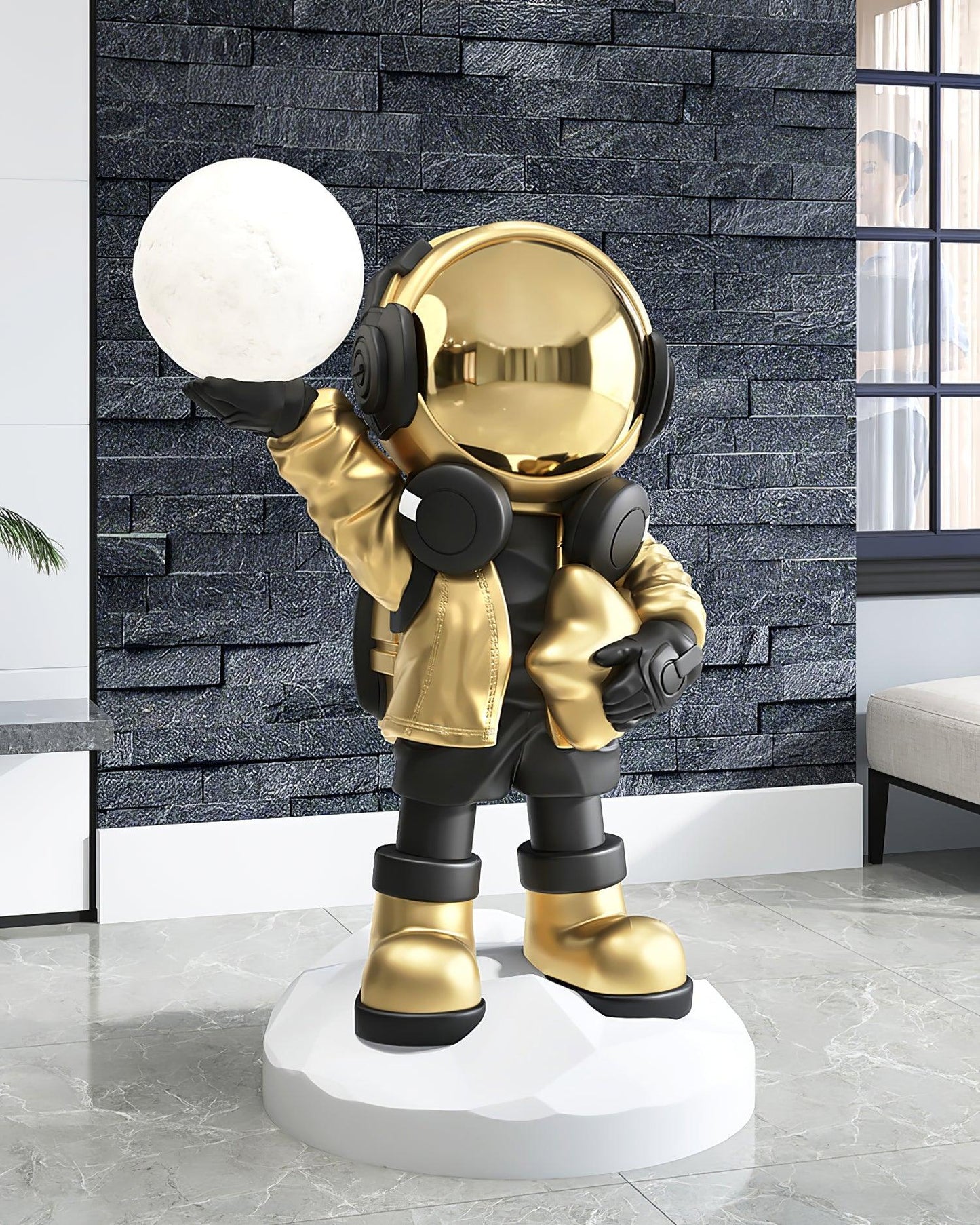 Lampadaire CosmoLume – Astronaute décoratif avec LED intégrée et batterie rechargeable