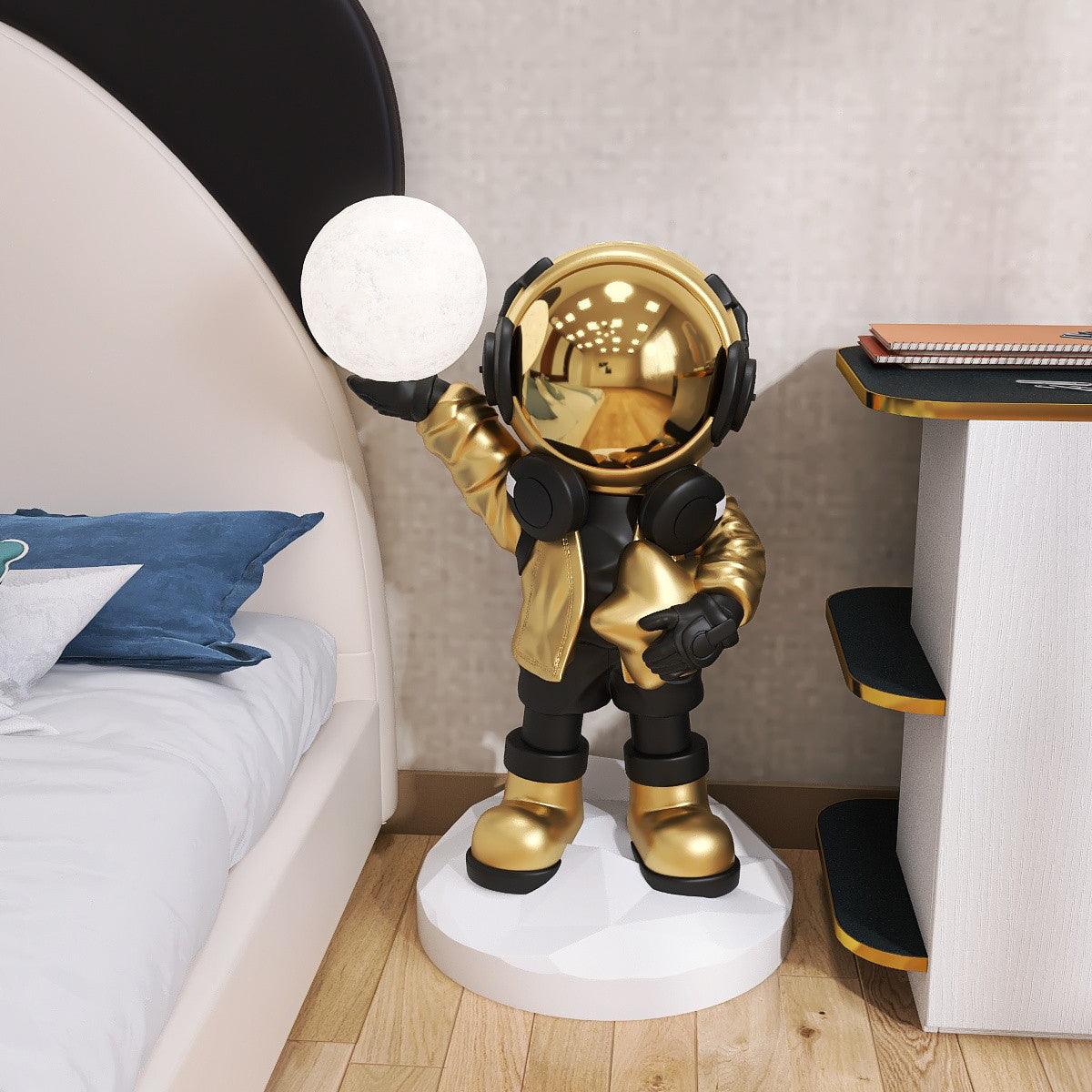 Lampadaire CosmoLume – Astronaute décoratif avec LED intégrée et batterie rechargeable