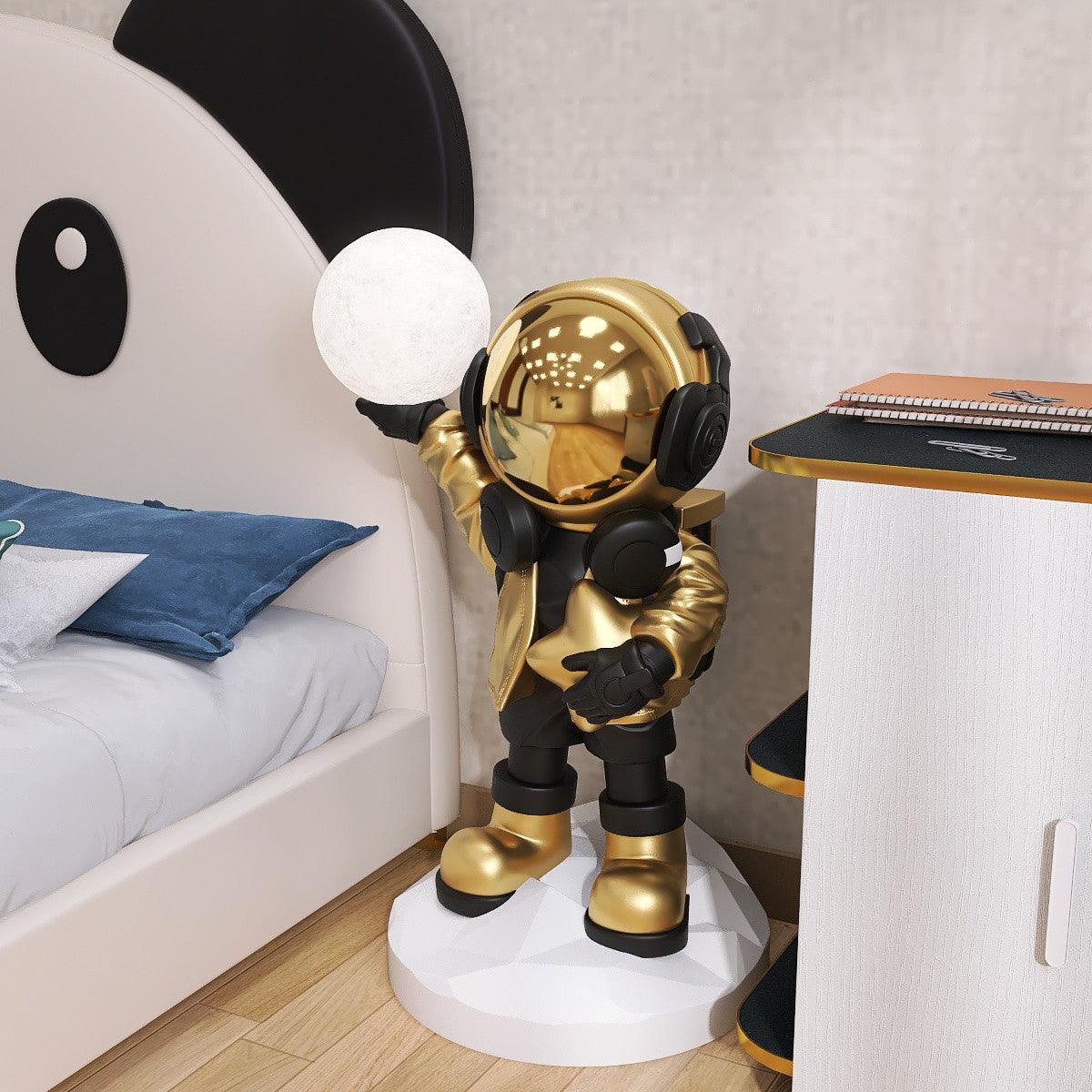 Lampadaire CosmoLume – Astronaute décoratif avec LED intégrée et batterie rechargeable