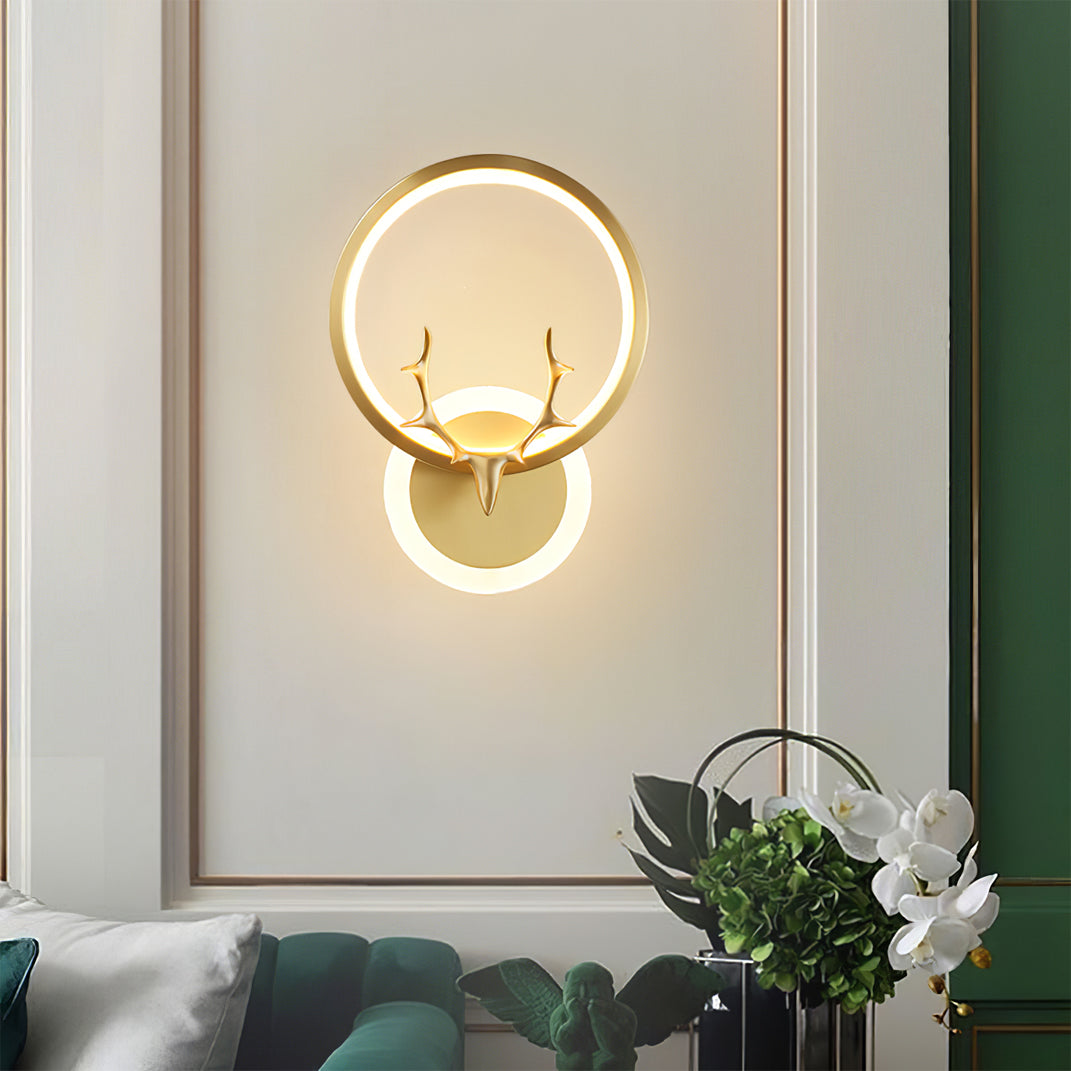 ÉclatNordique – Applique Murale LED Artistique | Changement de Couleur 3 Tons | Finition Or ou Noire
