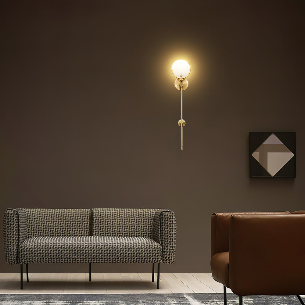 AvaLume – Applique Murale en Laiton et Albâtre | LED | Design Moderne