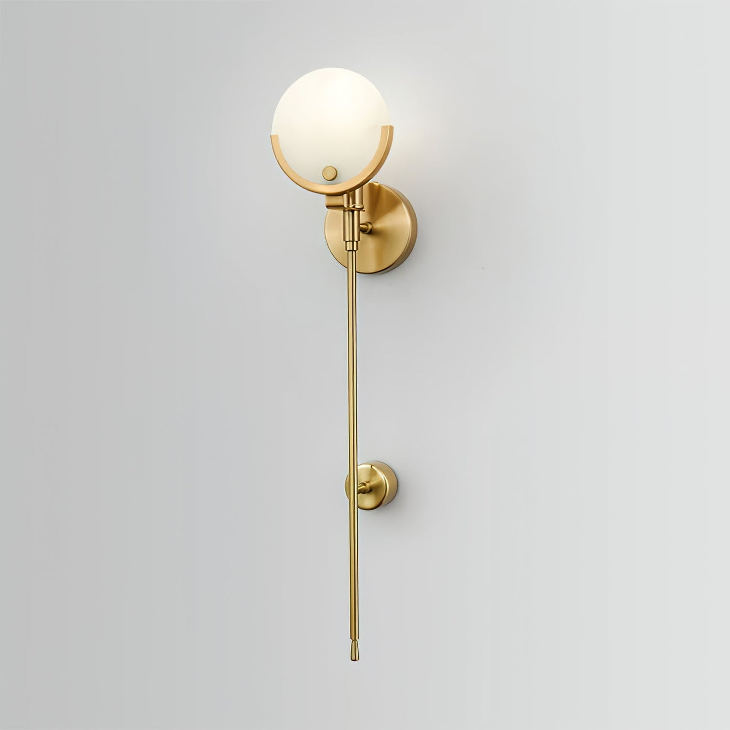 AvaLume – Applique Murale en Laiton et Albâtre | LED | Design Moderne