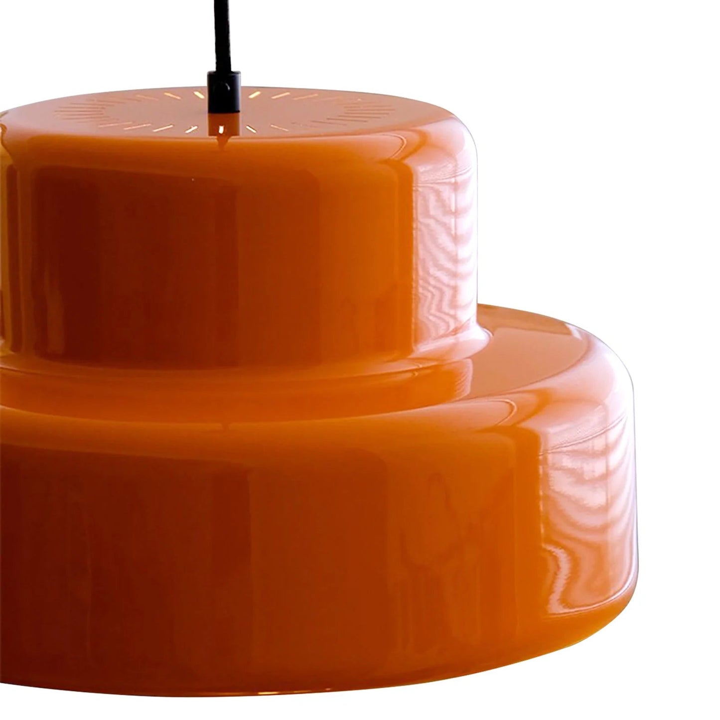 RetroSphere - Lampe suspendue orange design