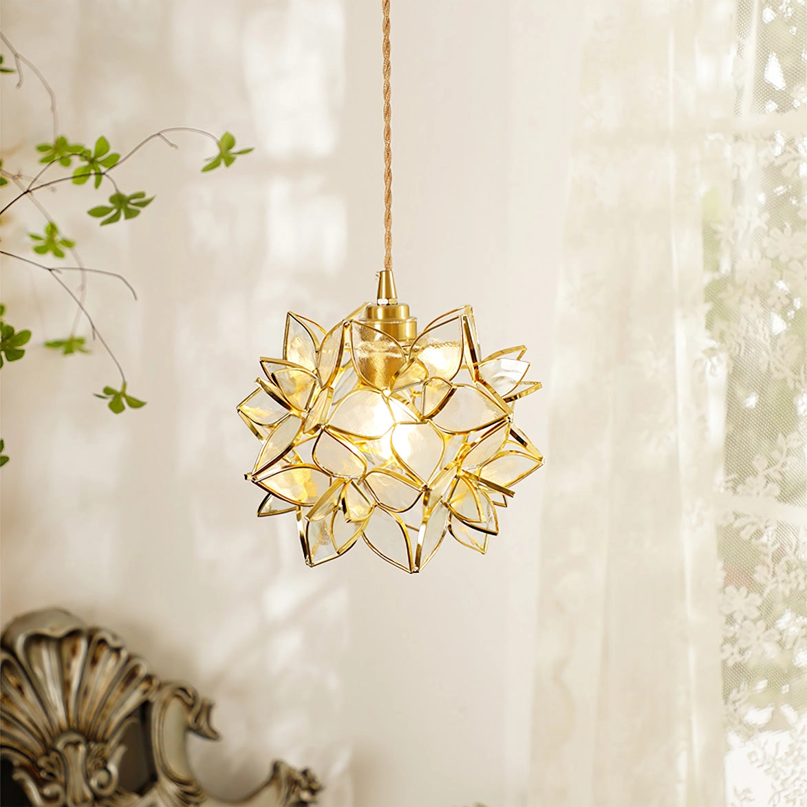 ÉclatNature - Lampe Suspendue Naturelle