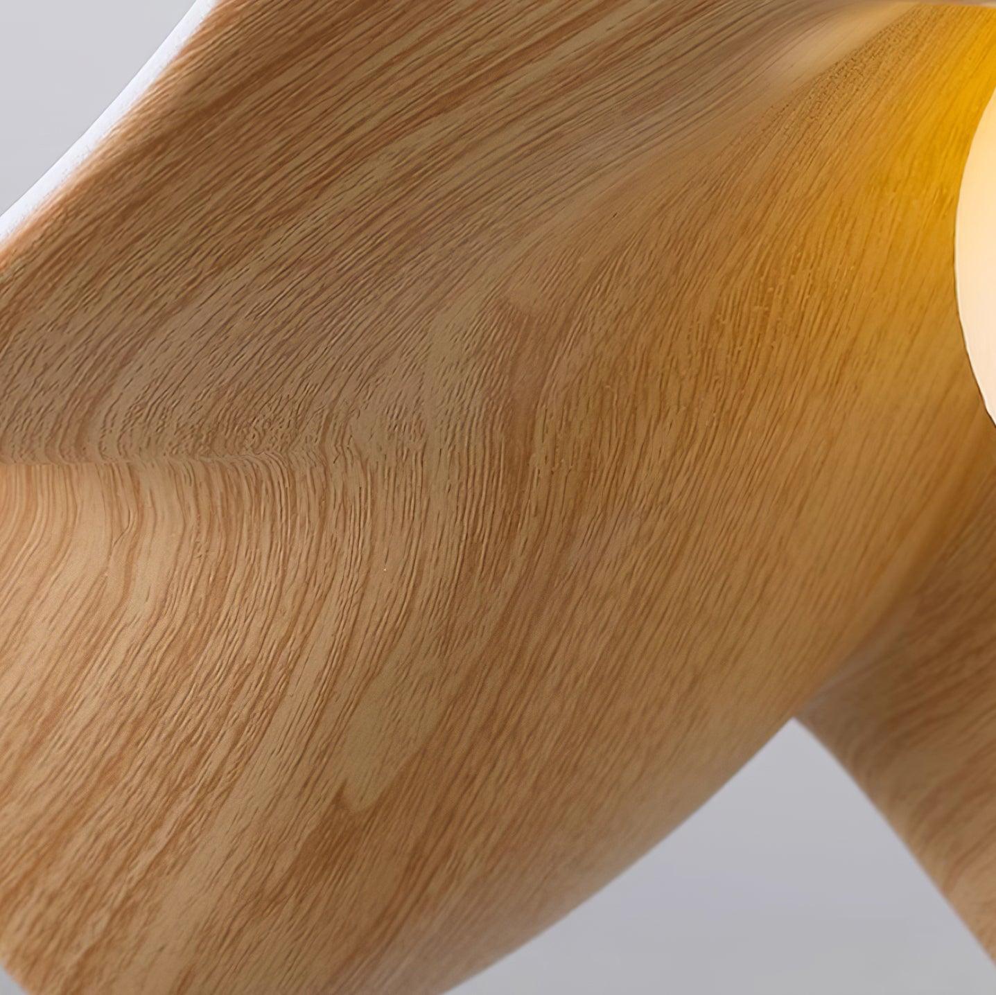 ElementBois – Suspension en Résine & Métal – Plafonnier Design Lotus Naturel