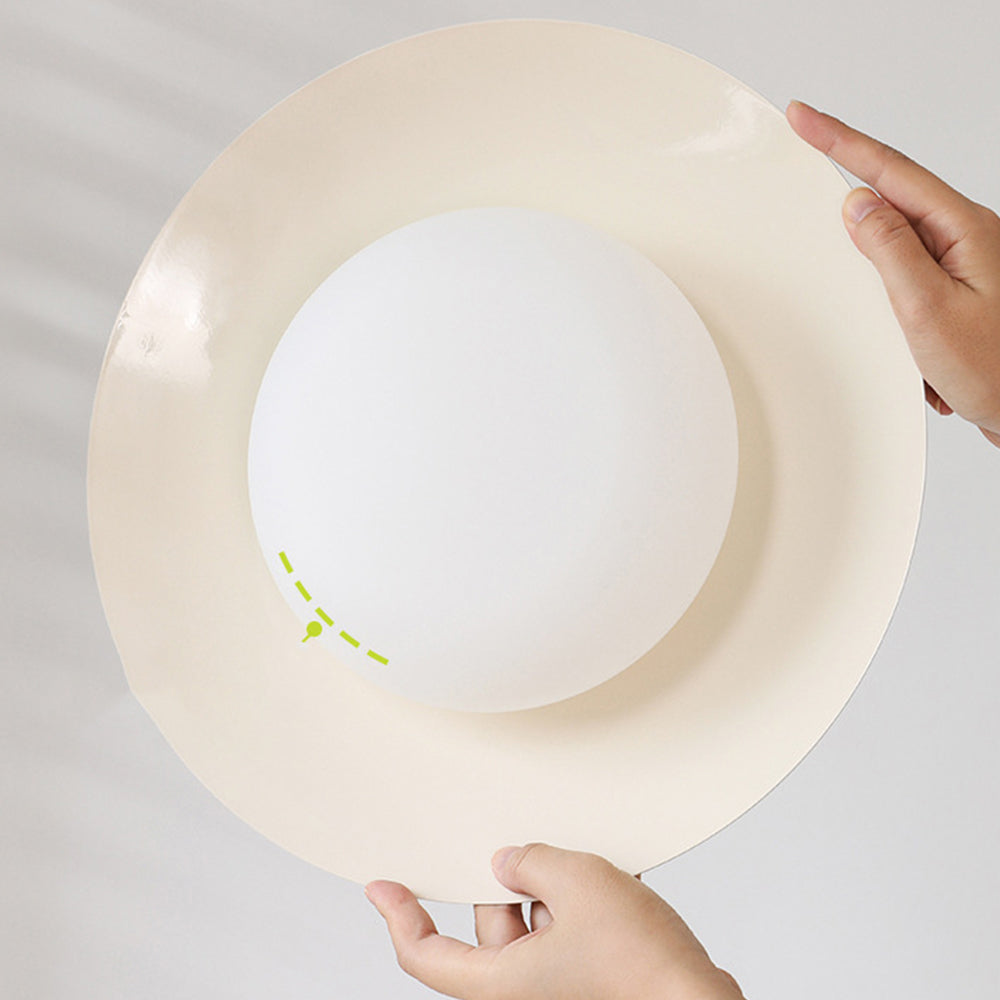 Lampe Suspendue Créative en Forme de Bol de Riz