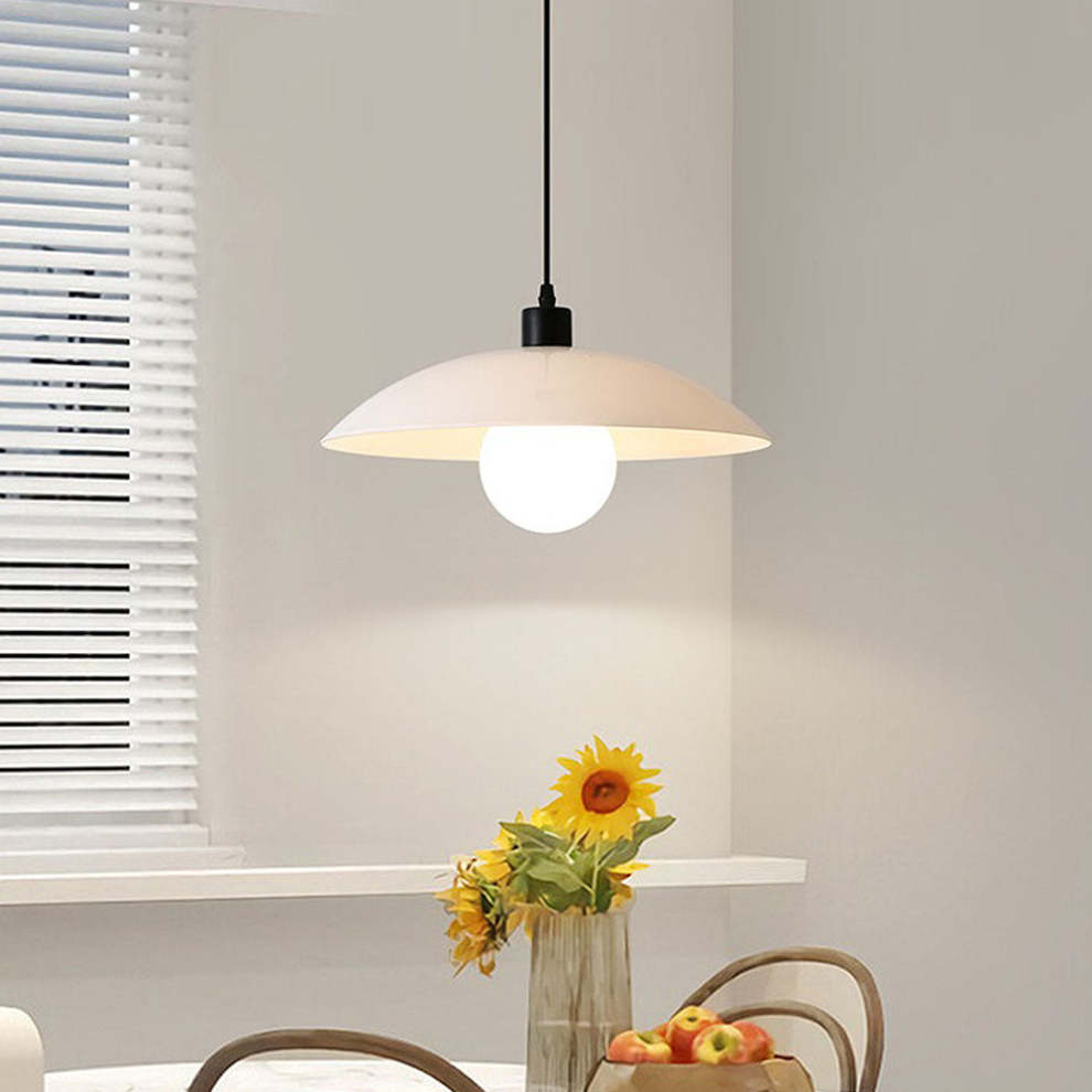 VELLUNO | Suspension en Verre Minimaliste – Blanc – Douce Lumière – 3 Formats – Douille E27