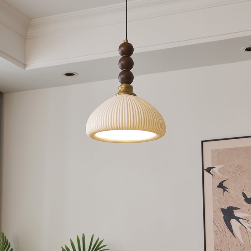 LUNARIAH – Suspension Artisanale en Verre, Bois et Céramique – 4 Modèles au Choix