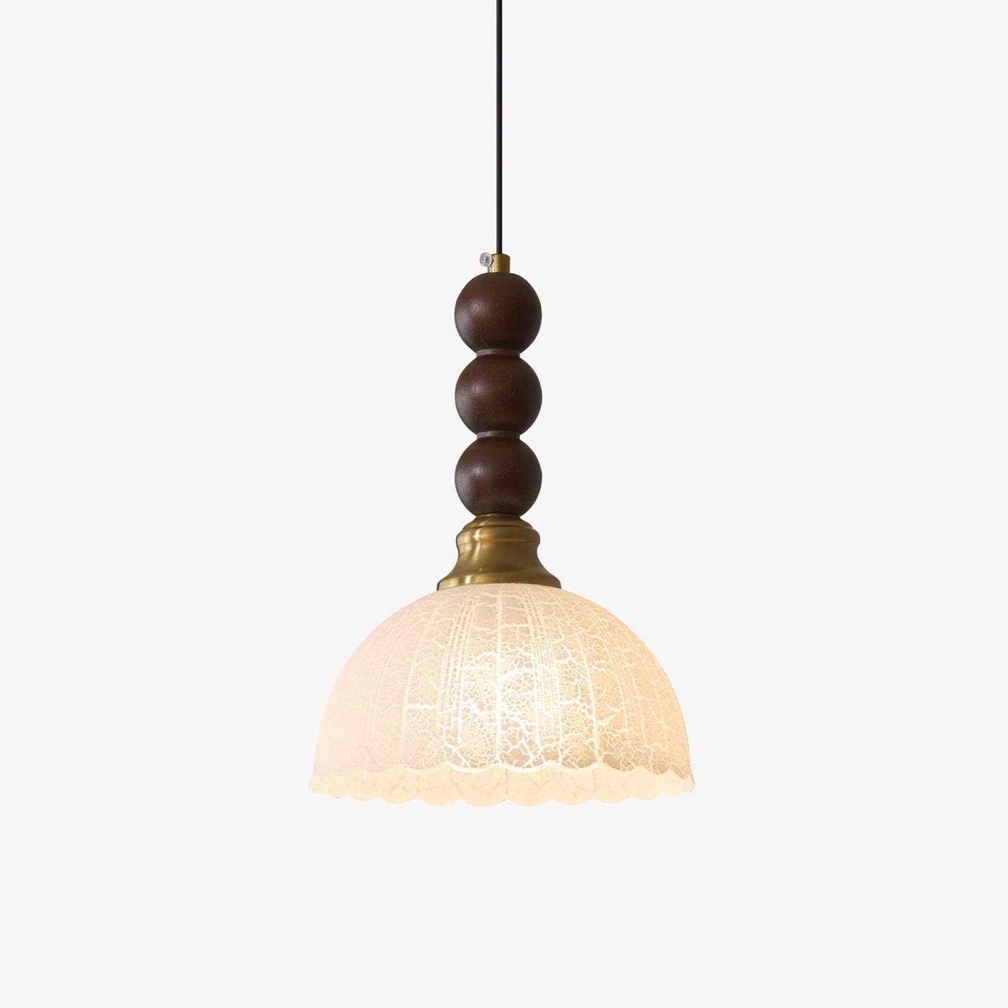 LUNARIAH – Suspension Artisanale en Verre, Bois et Céramique – 4 Modèles au Choix