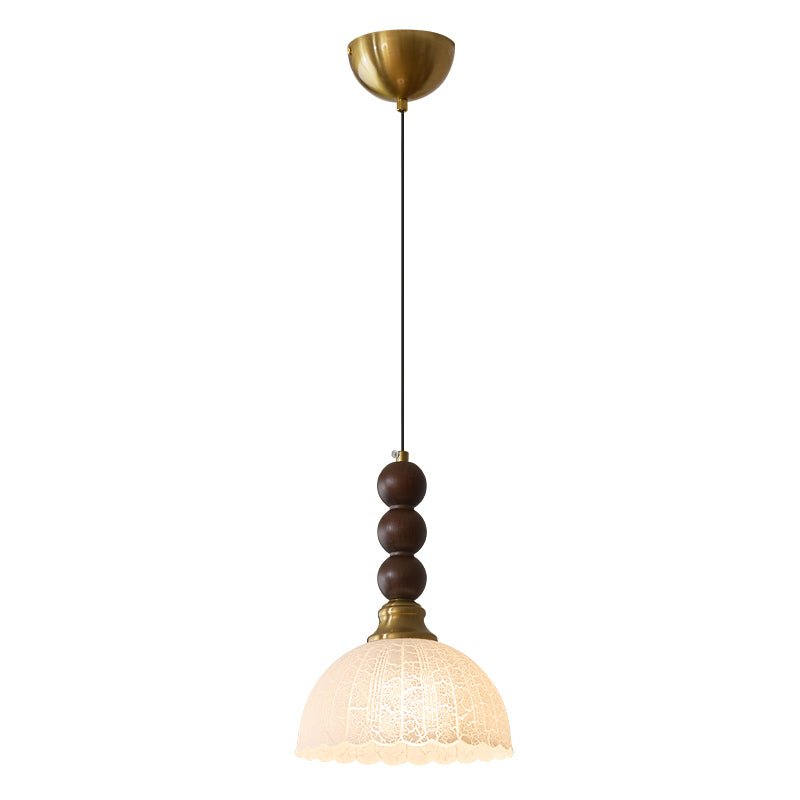 LUNARIAH – Suspension Artisanale en Verre, Bois et Céramique – 4 Modèles au Choix