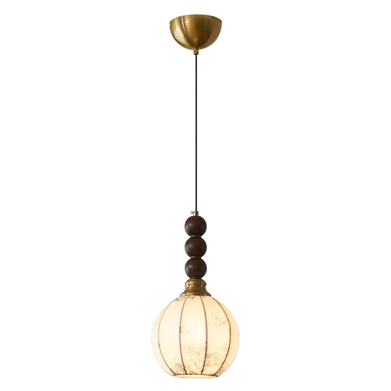 LUNARIAH – Suspension Artisanale en Verre, Bois et Céramique – 4 Modèles au Choix
