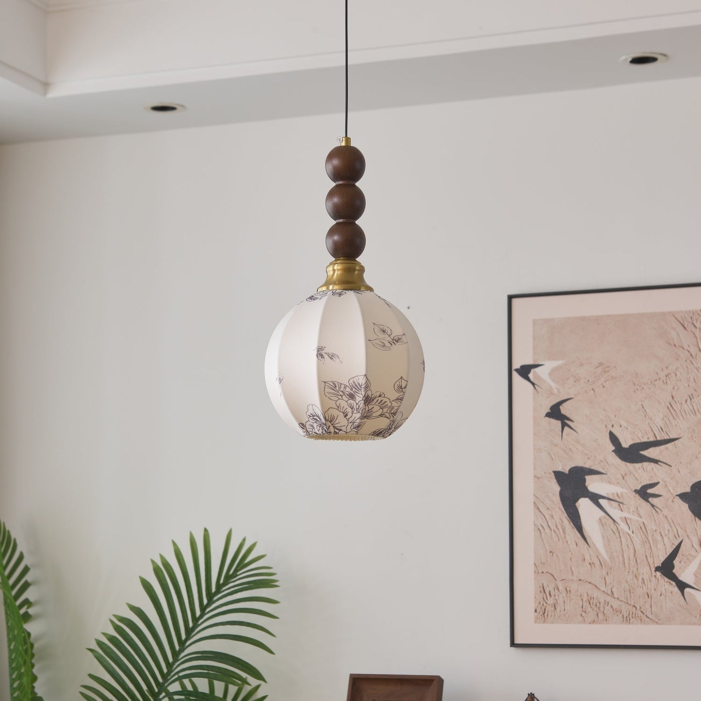 LUNARIAH – Suspension Artisanale en Verre, Bois et Céramique – 4 Modèles au Choix
