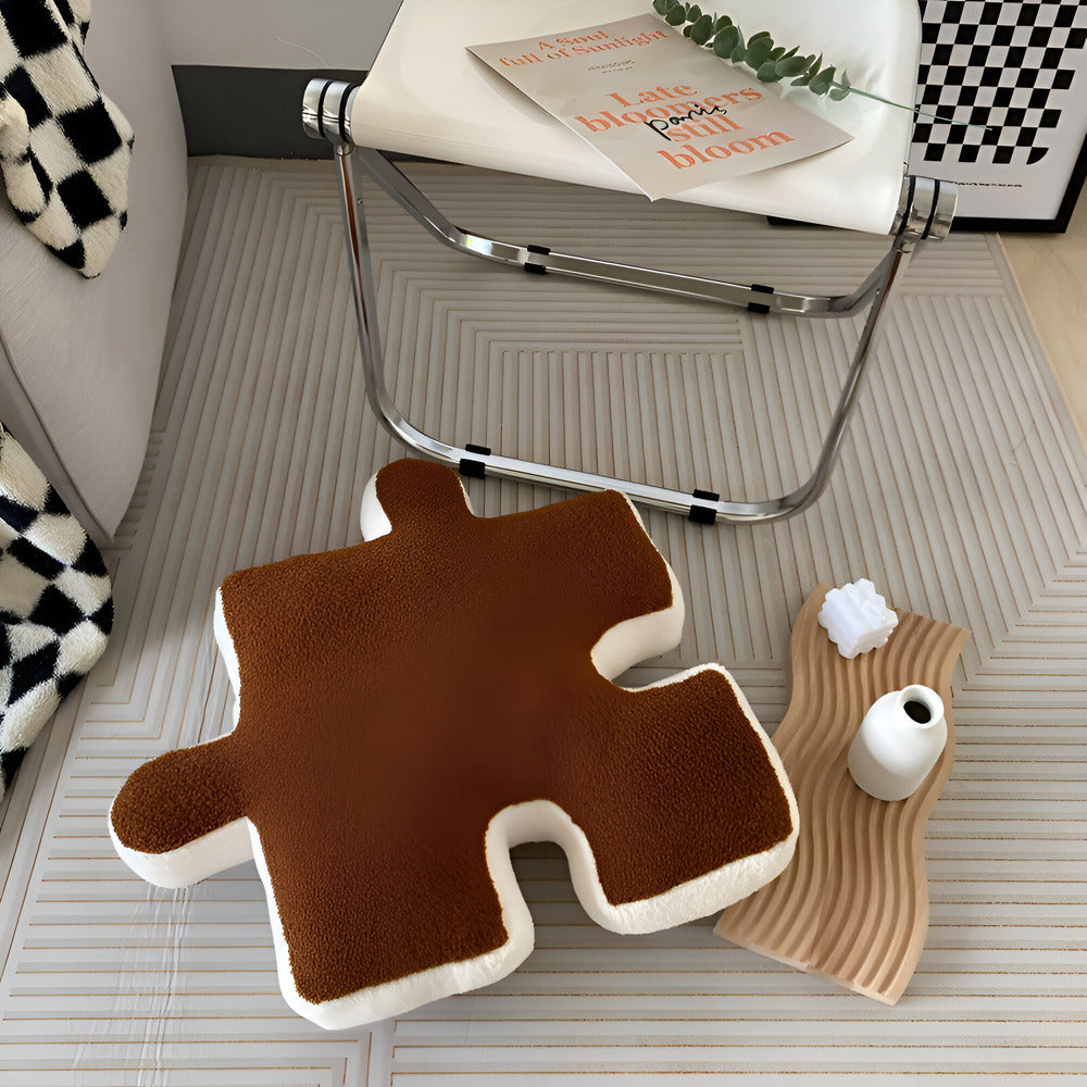 EneaCoussin – Coussin 3D Puzzle Doux et Ludique – 55x55 cm