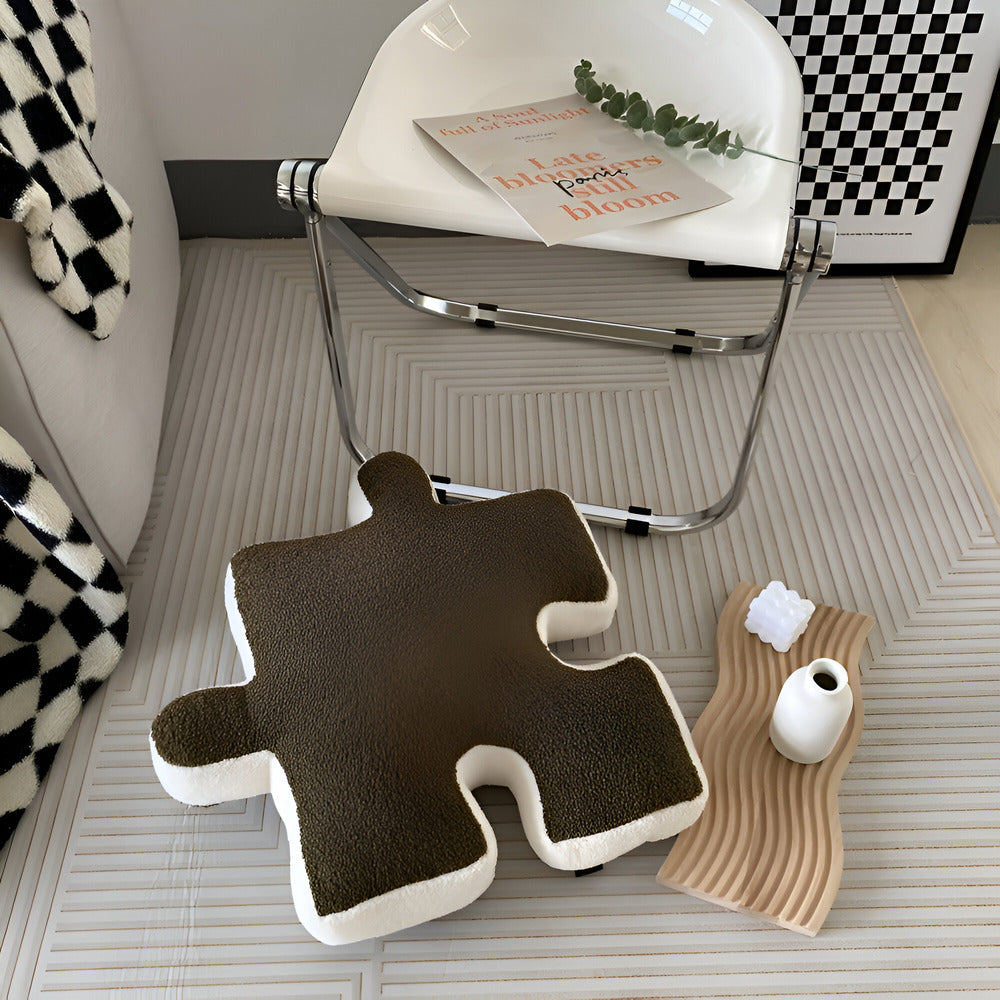 EneaCoussin – Coussin 3D Puzzle Doux et Ludique – 55x55 cm