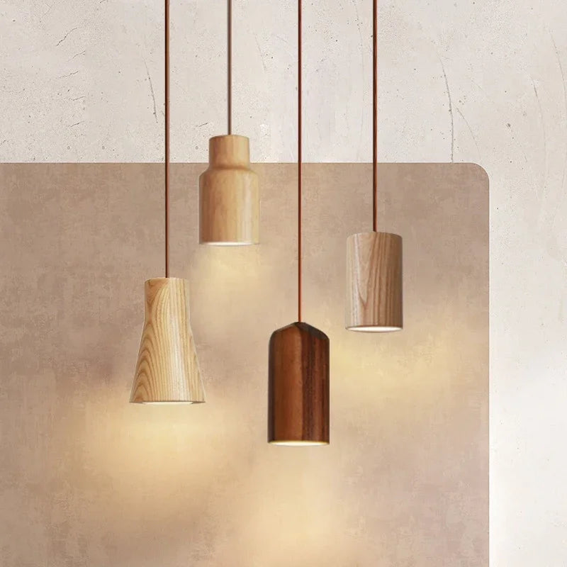 NordicGlow - Suspension en Bois Scandinave