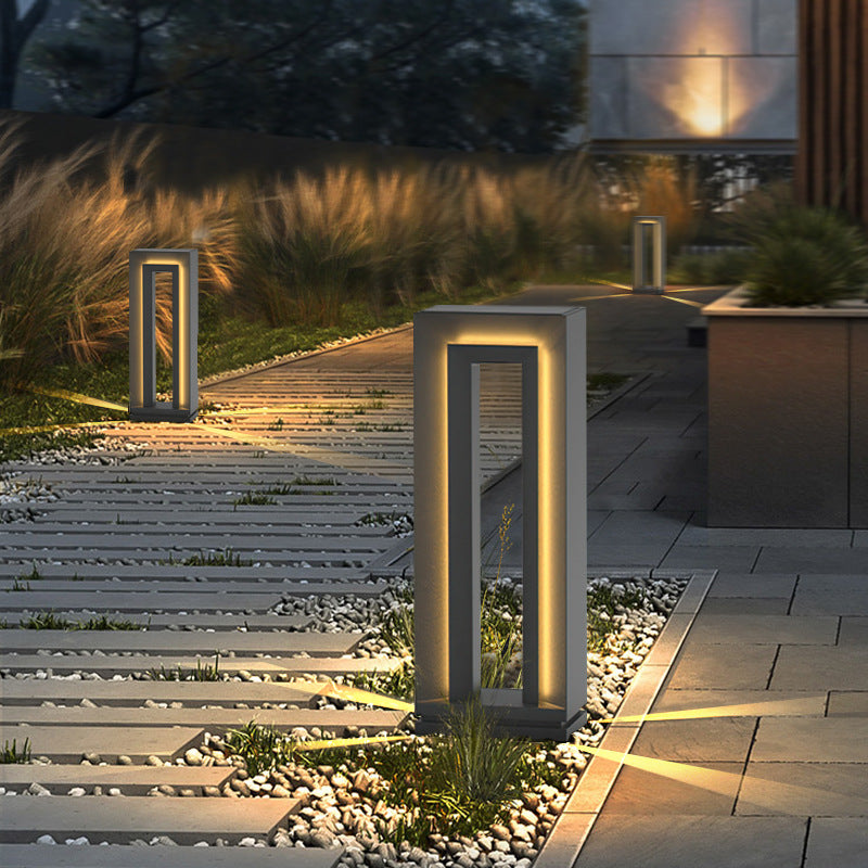 VELTURA | Lampe de Chemin de Jardin Moderne – Acier Inoxydable & LED – IP66 – 62 cm