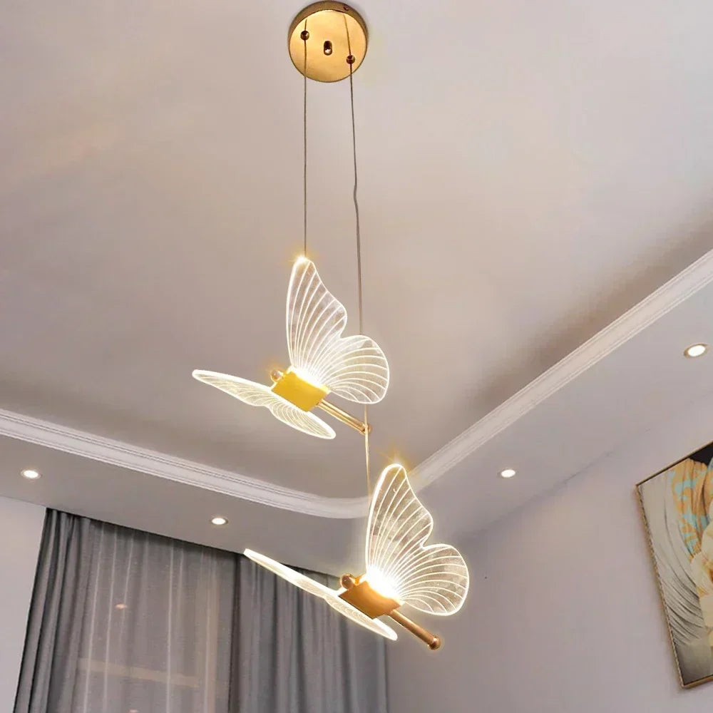 FlutterGlow - Suspension LED Papillon