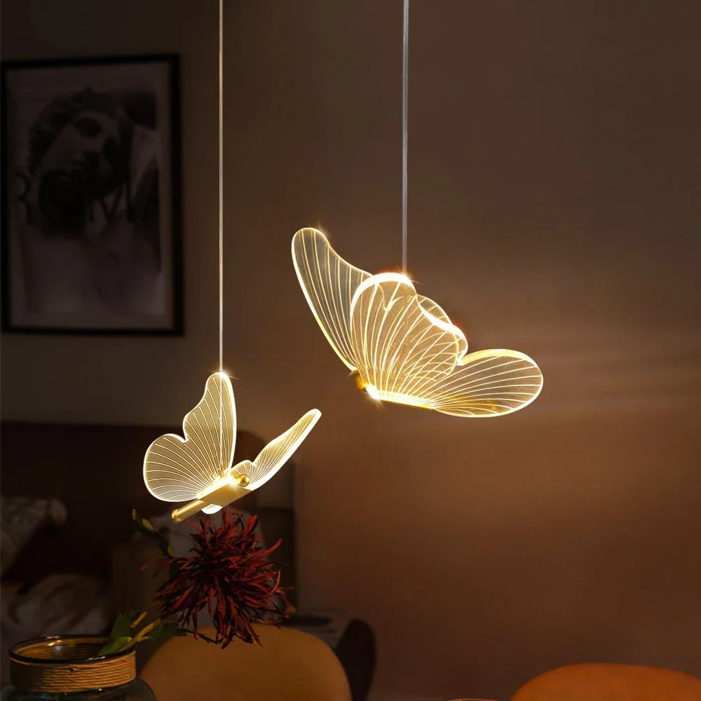 FlutterGlow - Suspension LED Papillon