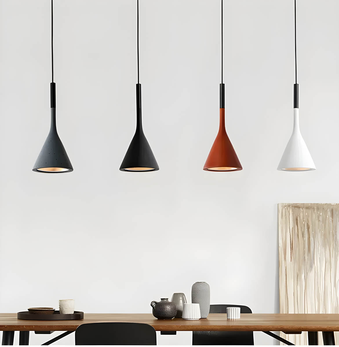 Lampe Suspendue Élégante LED Réglable en 8 Couleurs – Luminaire Suspendu Compact pour Salle à Manger et Intérieur 8