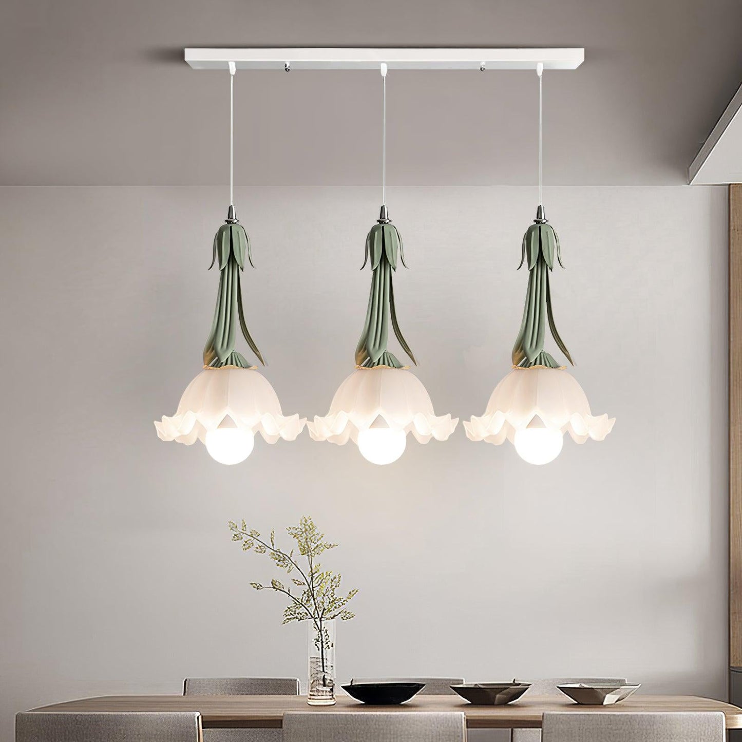 Clochettes | Suspension Lumineuse Florale et Délicate – Élégance Naturelle et Lumière Douce