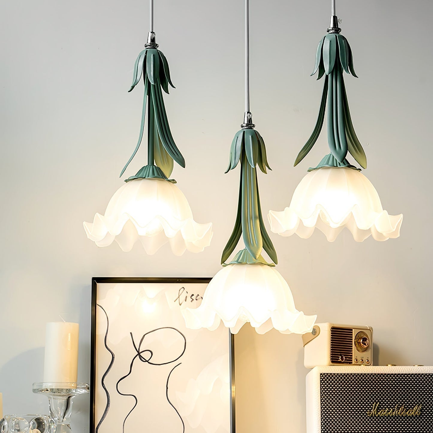 Clochettes | Suspension Lumineuse Florale et Délicate – Élégance Naturelle et Lumière Douce